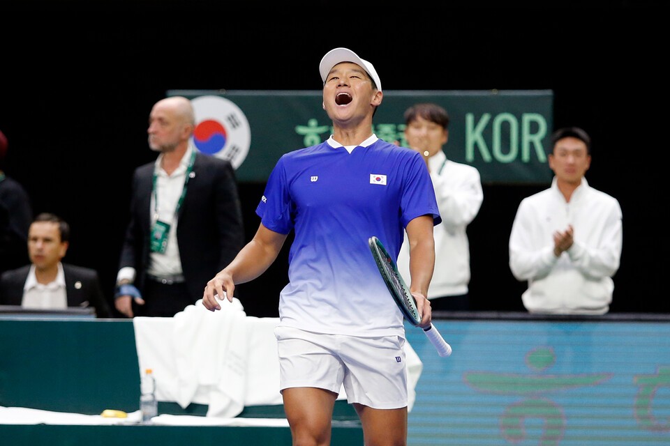 데이비스컵 한국-아르헨티나 첫날 소식 관련 이미지